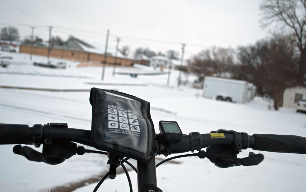 Bicycle in snow